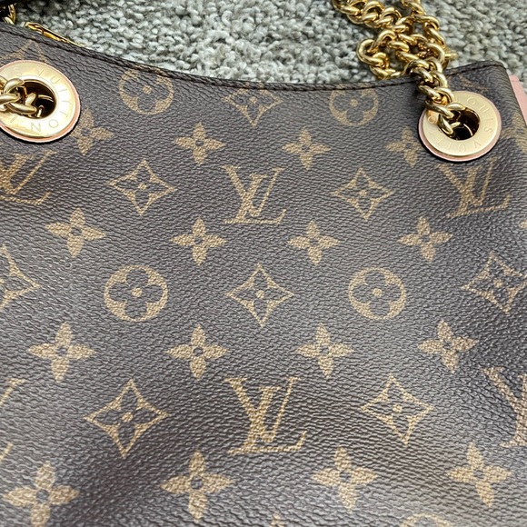 Lv Louis Vuitton Surene Bb Monogram Canvas Brown Pink Shoulder Bag - Picture 13 of 13